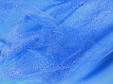 Сетка блакитна, напиленя люрекс., фото 5