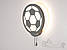 Світлодіодне бра м`яч з мотузковим вимикачем колір Сірий 16 Ват Diasha 8065/1GR, фото 2