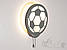 Світлодіодне бра м`яч з мотузковим вимикачем колір Сірий 16 Ват Diasha 8065/1GR, фото 5