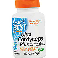 Кордицепс Doctor's BEST Ultra Cordyceps Plus 60 капсул