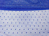 Гіпюр сетка точка стрейч, синій яскравий, фото 3