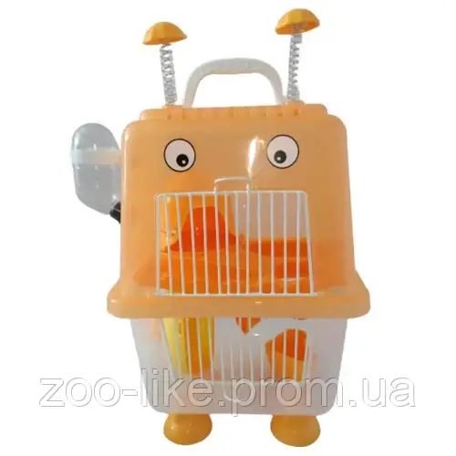 Клетка для хомяка AnimAll Robotic, 20.7x19x36 см, оранжевая (ID ...
