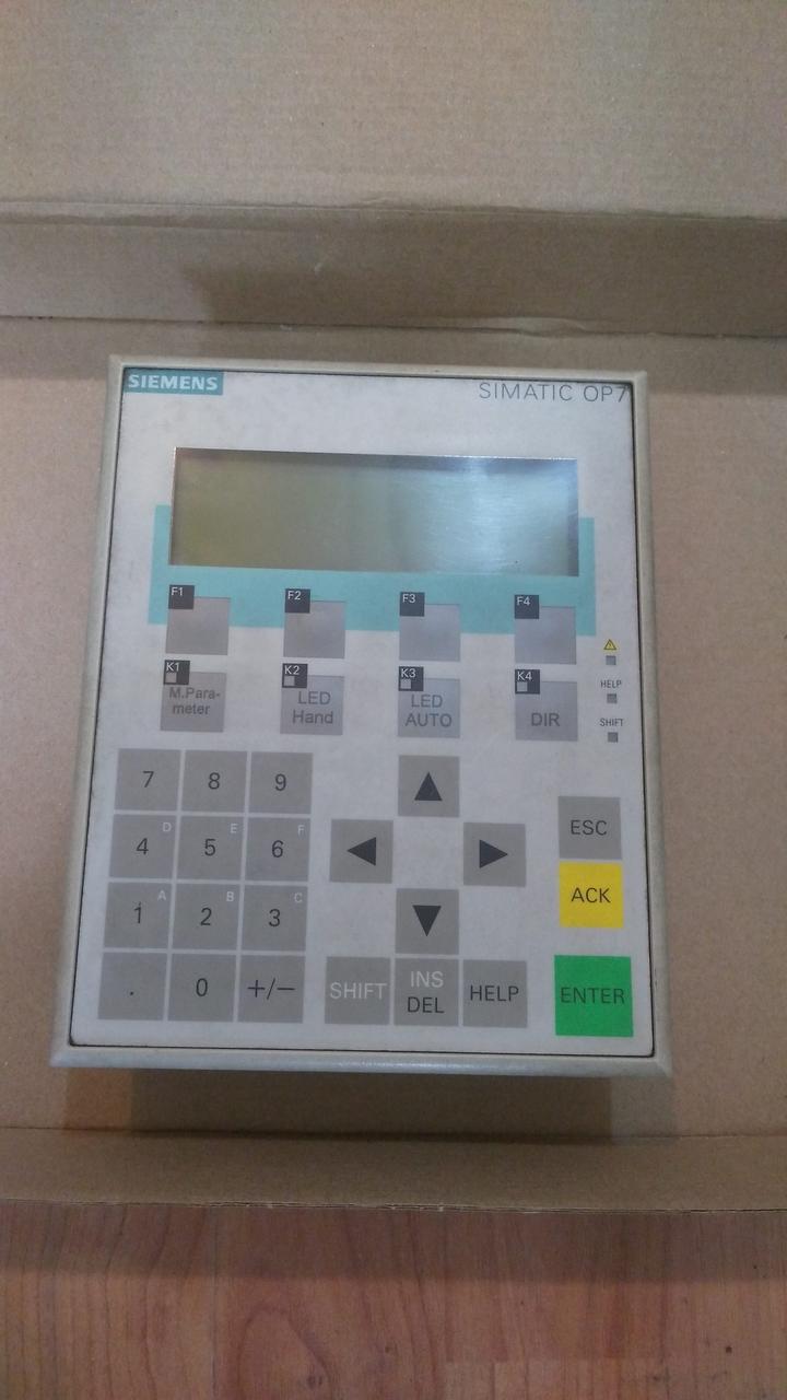 Панель оператора Siemens Simatic OP 7-PP 6AV3 607-1JC00-0AX1 (ID ...