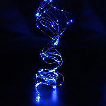 Світлодіодна гірлянда Кінський хвіст 300 LED 20 ниток 3 м Синій
