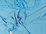 Американский креп жатий, колір голубий, фото 5