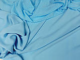 Американский креп жатий, колір голубий, фото 6