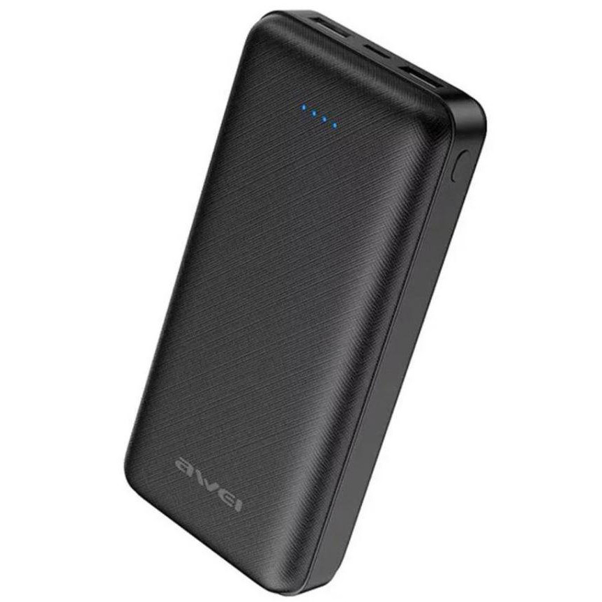 УМБ портативний зарядний пристрій Power Bank Awei P47K Чорне, фото 1