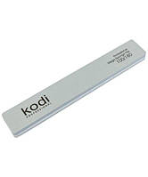 Баф для нігтів Kodi прямокутний 100/180 гріт, сірий