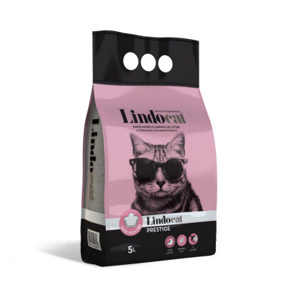 Наповнювач бентонітовий Lindocat (Ліндокет) Prestige з ароматом дитячої присипки дрібна гранула 5 л, фото 1