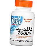 Вітамін Д 2000 Doctor's s BEST Vitamin D3 2000 IU 180 гельових капсул, фото 7