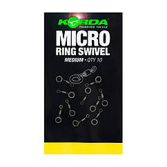 Вертлюг мікро з кільцем Korda Micro Rig Ring Swivel Medium