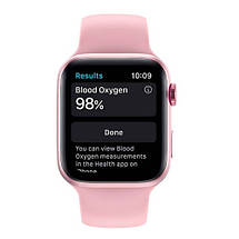Розумний смарт годинник Smart Watch HW22 PLUS трекер з мікрофоном, тонометром, температурою Рожевий 44mm, фото 6