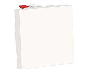 Unica New вимикач 1-клавішний кнопковий схема 1, 10А, 2 модулі білий Schneider Electric, NU320618