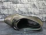 Стильні шкіряні туфлі сріблястого кольору, Bistfor, Україна, фото 9
