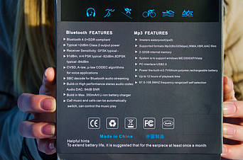 Водонепроницаемый MP3-плеер для плавания фотообзор 6