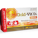 Вітамін Д3 Olimp Gold-Vit D3 2000 120 таб, фото 3