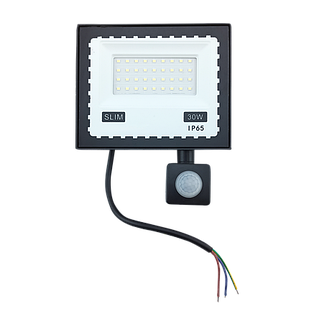 Прожектор LED 30W ULTRA Slim 220V 2500Lm 6500K IP65 з датчиком руху TNSy