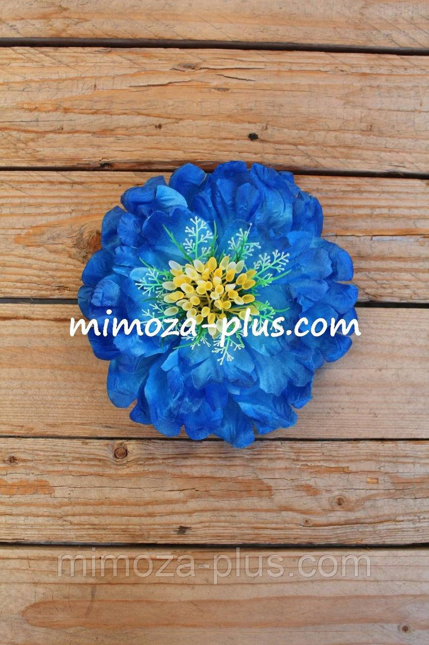 Штучні квіти — Мак, насадка Ø 19 см Блакитний