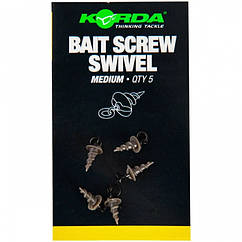 Гвинт для кріплення бойла з мікрокільцем Korda Bait Screw Swivel Micro Ring