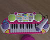 Синтезатор з мікрофоном дитячий Joy Toy електронне Піаніно зі стільчиком Орган музичний для дітей Блакитний, фото 8