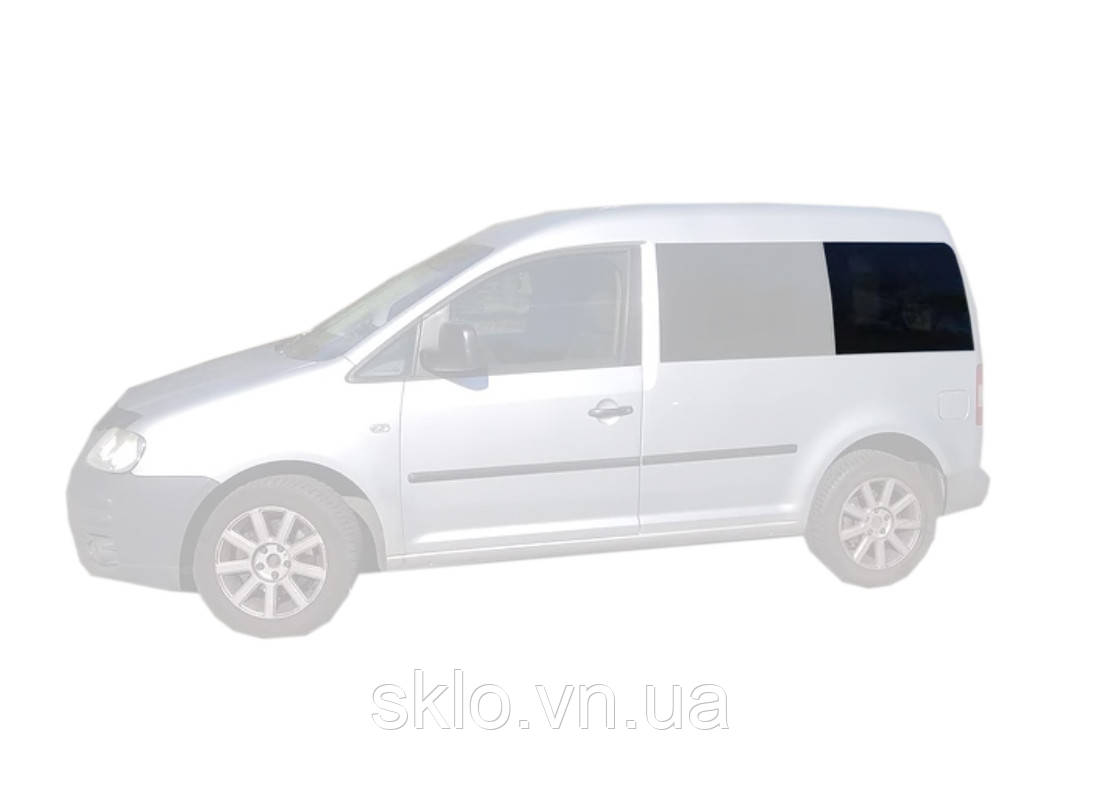 Бокове скло VW Caddy (04-) Заднє салонне Ліве (Фольксваген Кадді)