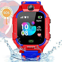 Дитячий розумний смарт-годинник з GPS Q19 Smart baby watch з камерою, прослуховуванням, сім картою для дітей, Червоний, фото 5