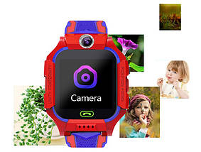 Дитячий розумний смарт-годинник з GPS Q19 Smart baby watch з камерою, прослуховуванням, сім картою для дітей, Червоний, фото 6