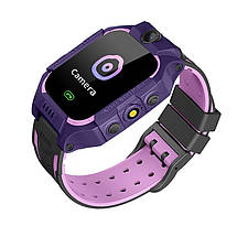 Дитячий розумний смарт-годинник Smart Baby Watch Q19 GPS з камерою, прослуховуванням, сім картою, для дітей, Фіолетовий, фото 3