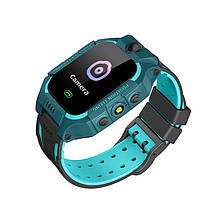 Дитячий смарт-годинник Smart Baby Watch Q19 GPS з камерою, прослуховуванням, сім картою, для дітей, Блакитний, фото 3