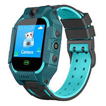 Дитячий смарт-годинник Smart Baby Watch Q19 GPS з камерою, прослуховуванням, сім картою, для дітей, Блакитний, фото 4