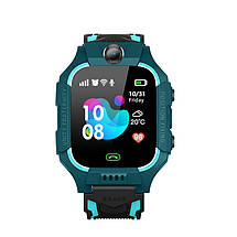 Дитячий смарт-годинник Smart Baby Watch Q19 GPS з камерою, прослуховуванням, сім картою, для дітей, Блакитний, фото 6