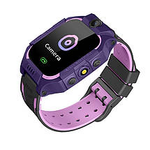 Дитячий розумний смарт годинник c GPS Q19 Smart baby watch з камерою, прослуховуванням, сім картою для дітей, Фіолетовий, фото 2
