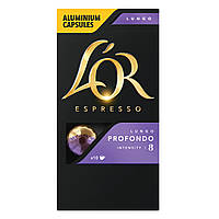 Кава в капсулах L OR Lungo Profondo 10 шт, сумісні з Nespresso*