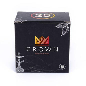 Кокосове вугілля Crown 18 шт (маленька пачка)