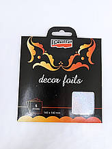 Поталь трансферна, Голографія, Frozen, 14х14 см, 5 листів, Pentart