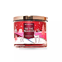 Трехфитильная свеча ароматизированная Bath & Body Works - Tis The Season