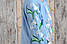 Дитяча туніка з довгим рукавом реглан, вишивка – гладь, тканина Онікс, колір – блакитний., фото 5