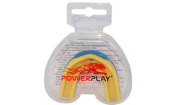 Капа боксерська PowerPlay 3301 JR Жовто-Синя, фото 5