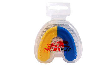 Капа боксерська PowerPlay 3311 SR Синьо-Жовта, фото 5