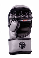 Рукавички для MMA PowerPlay 3026 Сірі XS, фото 4
