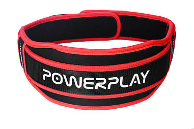 Пояс для важкої атлетики PowerPlay 5545 неопреновий Чорно-Червоний XS