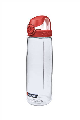 Пляшка для води Nalgene OTF On The Fly 650 мл. Прозоро-Червона, фото 1
