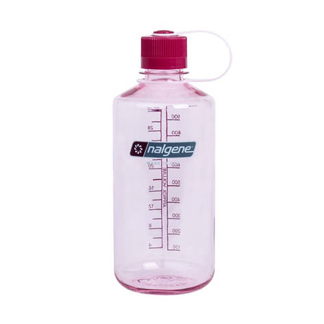 Пляшка для води Nalgene Narrow Mouth 1 л. Прозоро-Розова, фото 1