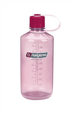 Пляшка для води Nalgene Narrow Mouth 1 л. Прозоро-Розова, фото 3