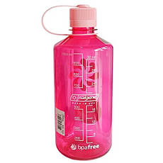 Пляшка для води Nalgene Narrow Mouth 1 л. Розова, фото 5