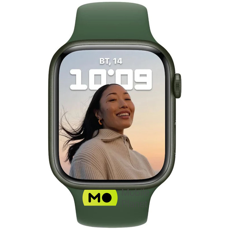 Apple Watch Series 7 41mm GPS Green Aluminum Case With Green Sport Band ...