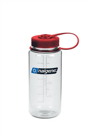 Пляшка для води Nalgene Wide Mounth Прозоро-Червона 500 мл., фото 1