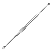 Металева паличка скребок для чищення вух двостороння Zooc Q2-S. Вухочистка мімікаку