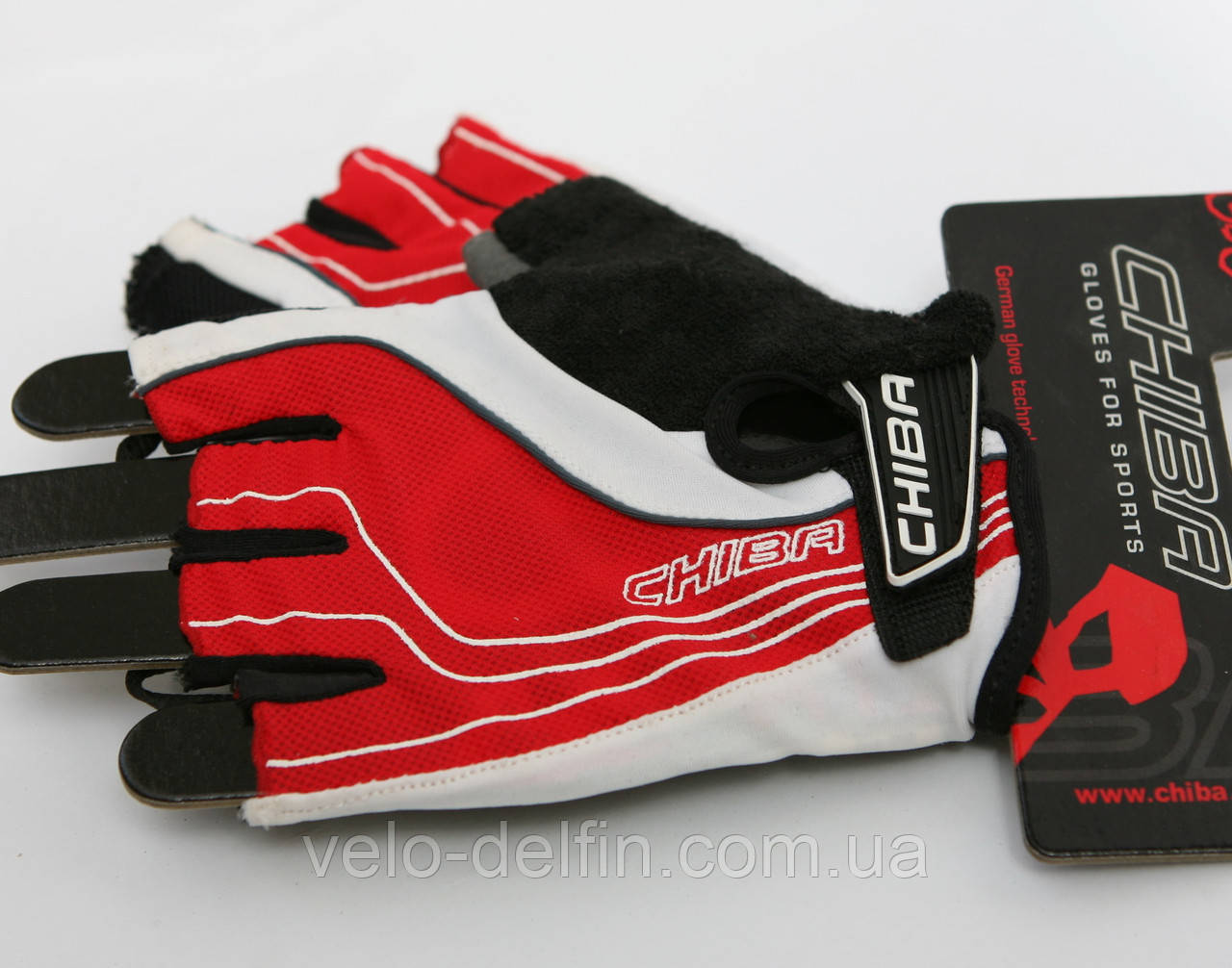 Велосипедні рукавички CHIBA ELITE ROT, фото 1
