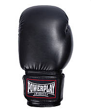 Боксерські рукавиці PowerPlay 3004 Classic Чорні 16 унцій, фото 6